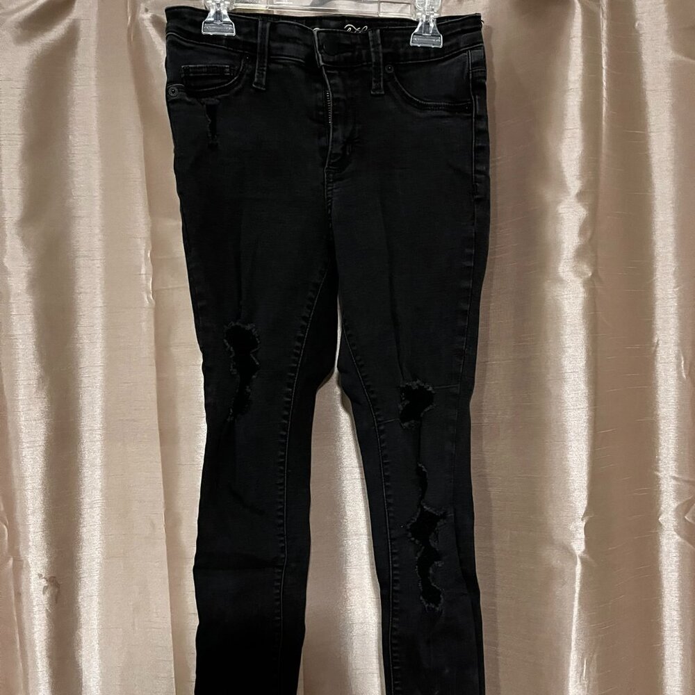 Black Skinny Ripped Jeans